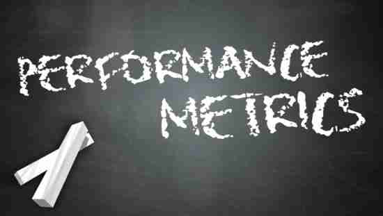 Blackboard with Performance Metrics wording
