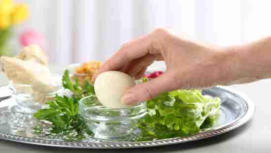 Seder hard boiled egg