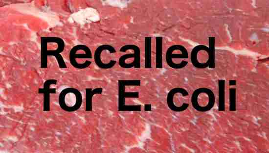 beef recalled for E. coli