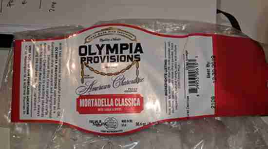 recalled Olympia Provisions sausage