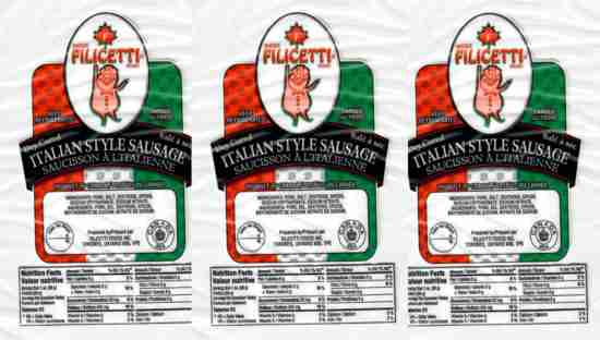 recalled Felicetti sausage