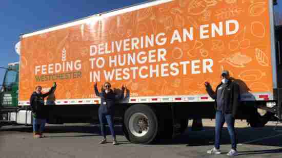food bank feeding america truck