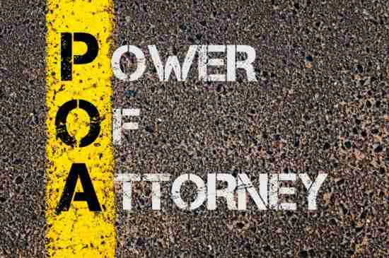Business Acronym POA as Power Of Attorney